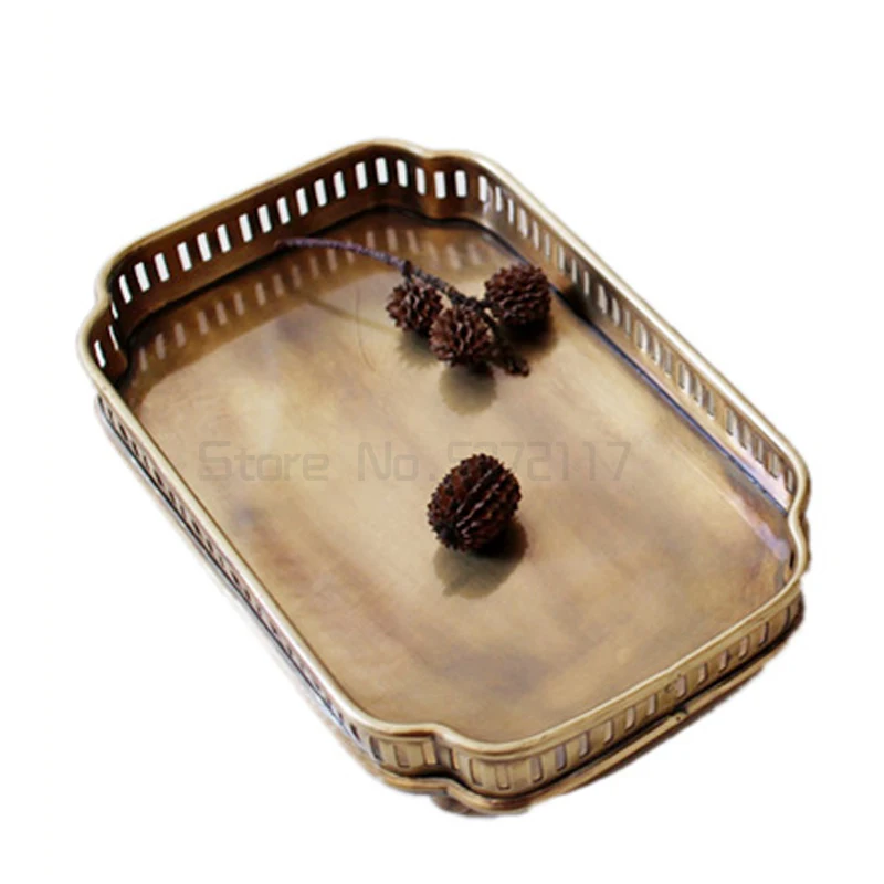 

Французские бытовые украшения, импортированные из Индии, латунь, роскошная Подставка для хранения, украшения, медные изделия