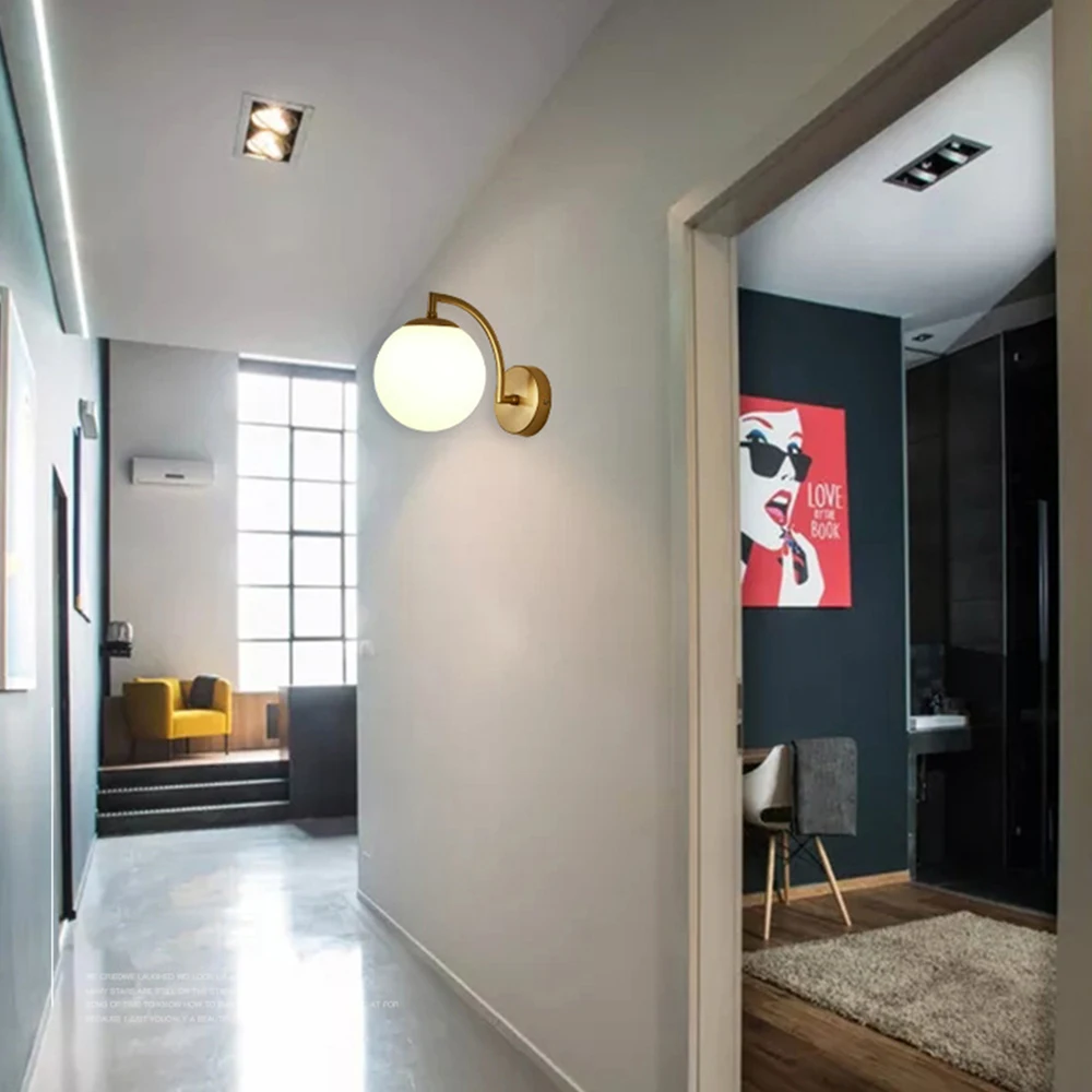 3 цвета Затемнения Спальня светодиодный настенный светильник для помещений