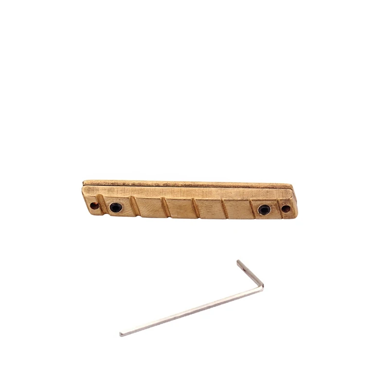 50 мм Гитара латунный мост Гайка для 7 струн электрогитары с гаечным