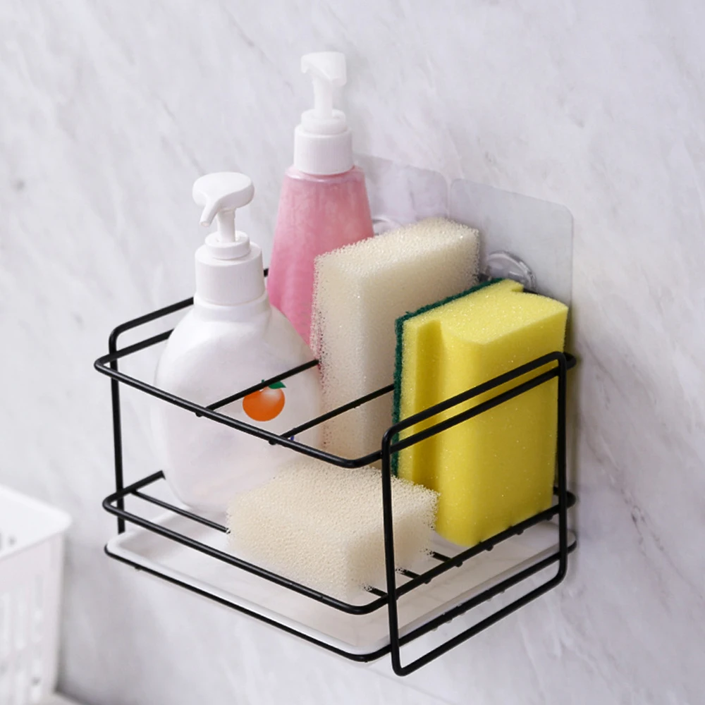 

Kitchen Sink Storage Rack Sponge Drain Sponge Rack Storage Rack Bathroom Storage Rack Sink Iron Storage Rack