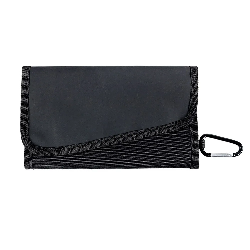 

Fishing Soft Tackle Bait Binder Tackle Storage Bags 21.5x13cm Anti-tear Water-resistant Oxford Fabric Black For Worms And Jigs