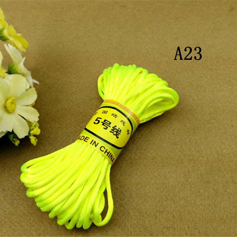 10-метровый атласный нейлоновый шнур сплошной канат для изготовления ювелирных