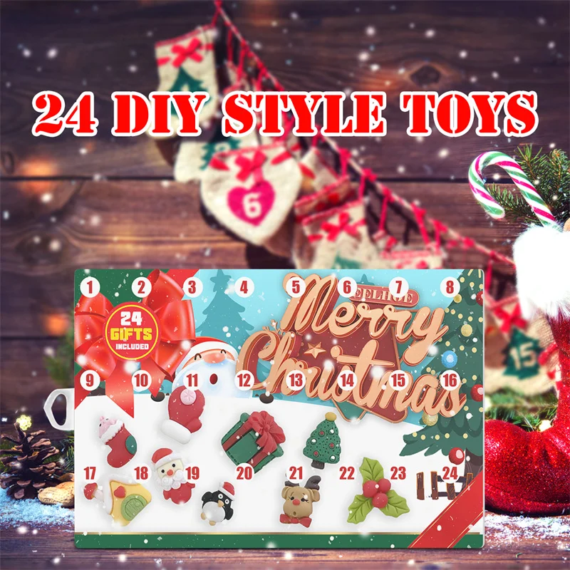 

New Advent Calendar 2021 Christmas Toy For Kid 24 Days Countdown Calendar 24 Days Different Toys Christmas Gift Noel Kids Gift