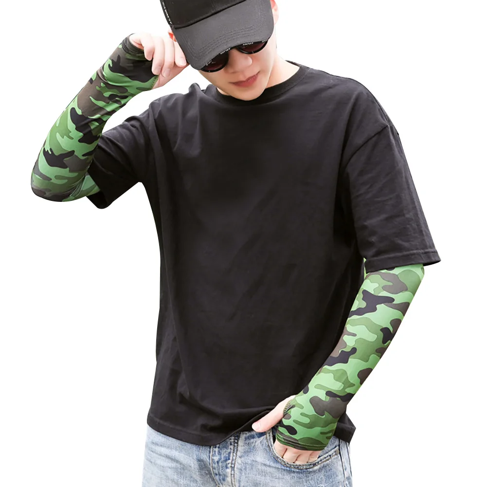 1 пара Красочные камуфляж унисекс Открытый Велоспорт Спорт дышащий Защита от