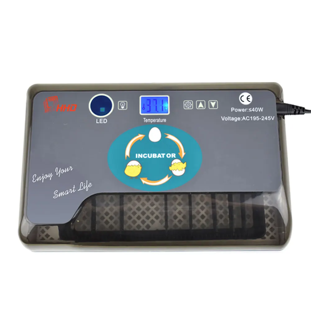 

12 Eggs Hatcher Duck Incubadora Bird Digital Automatic Turning Poultry Led Chicken Machine -candlers Goose Incubator