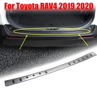 for toyota rav4 xa50 2019 2020 2021 accessories car rear guards rear bumper cover trim stainless steel trunk guard plate cover