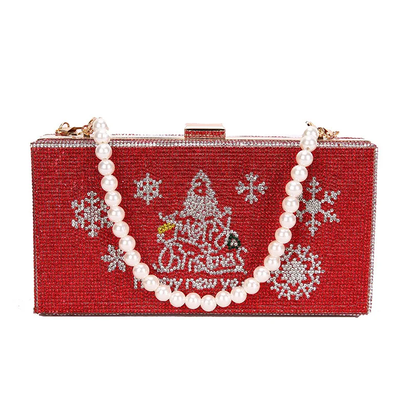 

Box Diamond Mini Crossbody Bags for Women 2021 Chain Party Shoulder Bag Branded Luxury Travel Handbags and Purses Clutch