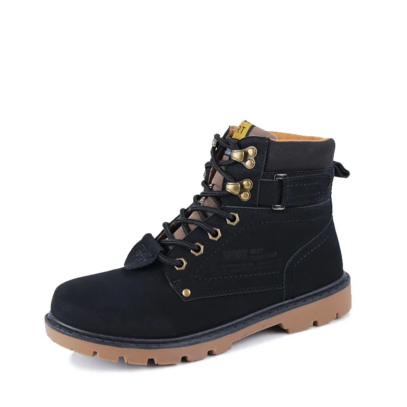 

2019 Big Size 39-46 Winter Mens Boots Men Casual Fahsion Snow Men Ankle Boots Men Leather Boots For Men Shoes tgh78
