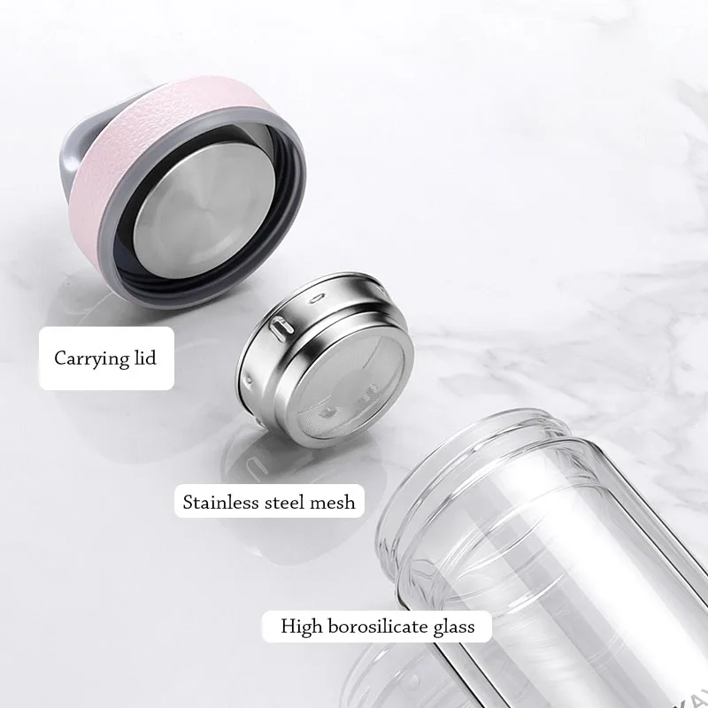 Curge BPA Free tea Infuser спортивная бутылка стеклянная для туристического похода