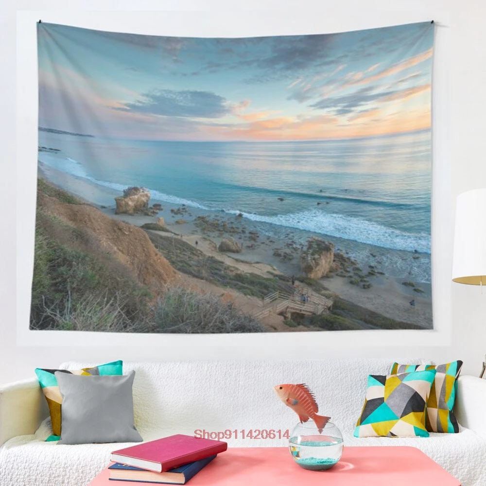 

Ocean Overlook tapestry Mosaic Style Hippie Boho Wall Tapestries Mandala Fabric Mat Living Room Decor