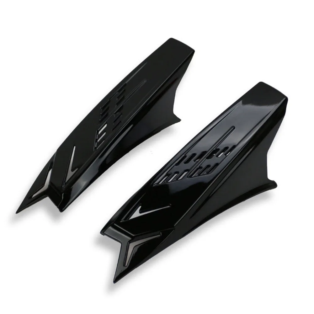 Bright black 1 пара мотоцикл рога для шлема панк шлем рога аксессуары C44 - Цвет: Bright black