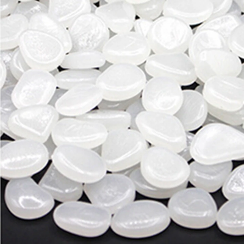 100 сумка для ПК светящийся камешек камешки светится в темноте сад аквариумный