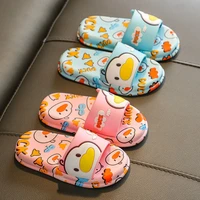 2021 slippers for boy girl home shoes summer toddler flip flops soft bottom baby indoor slippers beach swimming cartoon duck