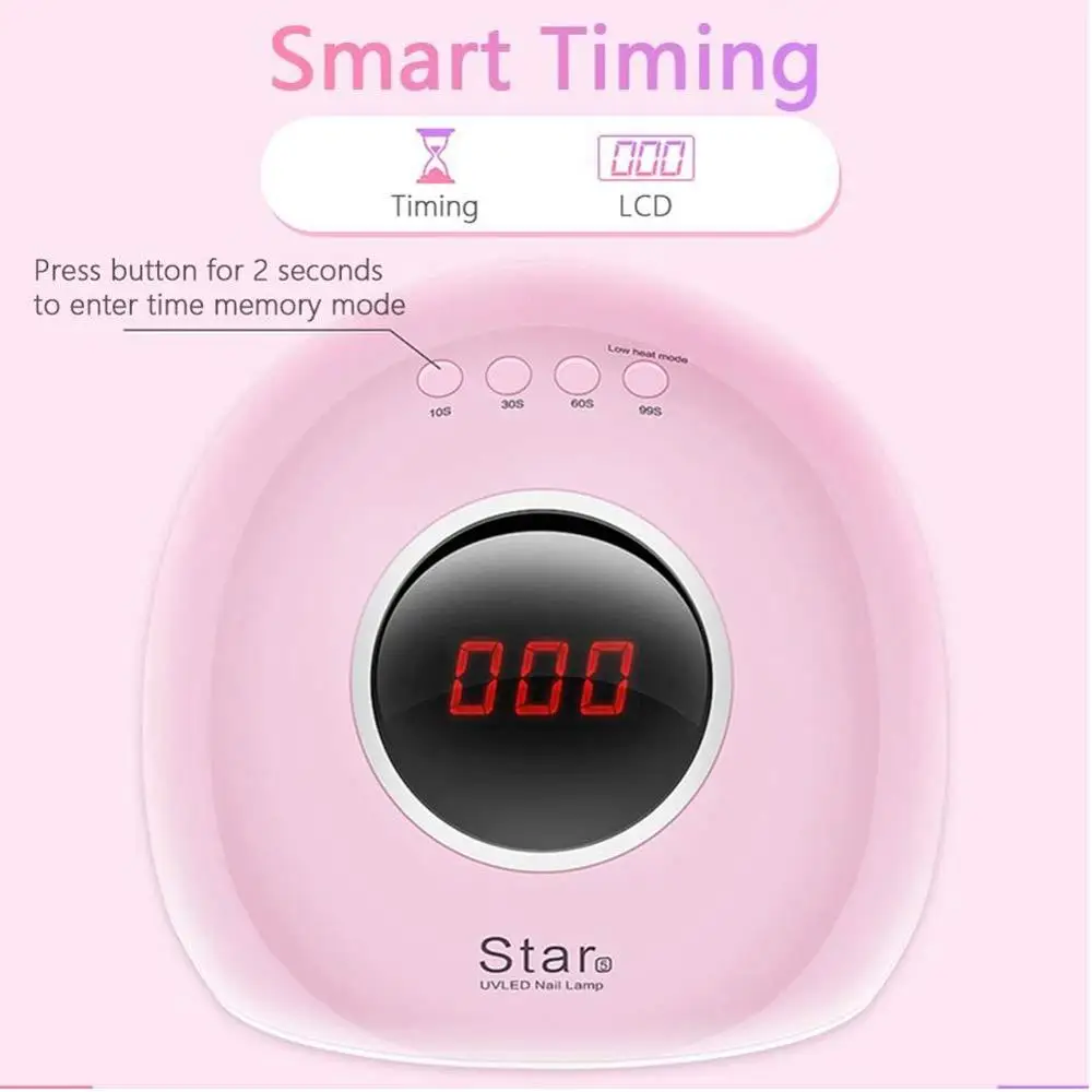 Star5 Светодиодный УФ-Сушилка для ногтей 72 Вт быстрая отверждаемая лампа