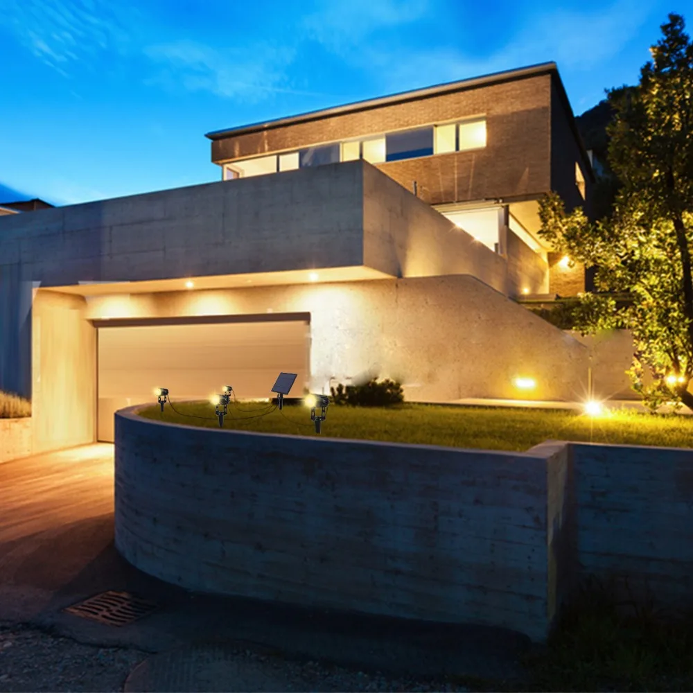 

Led Solar Light Waterproof Solar Pathway Lighting Cob Outdoor Solar Lights Garden Lamp Spotlight Landscape Lamp Lawn