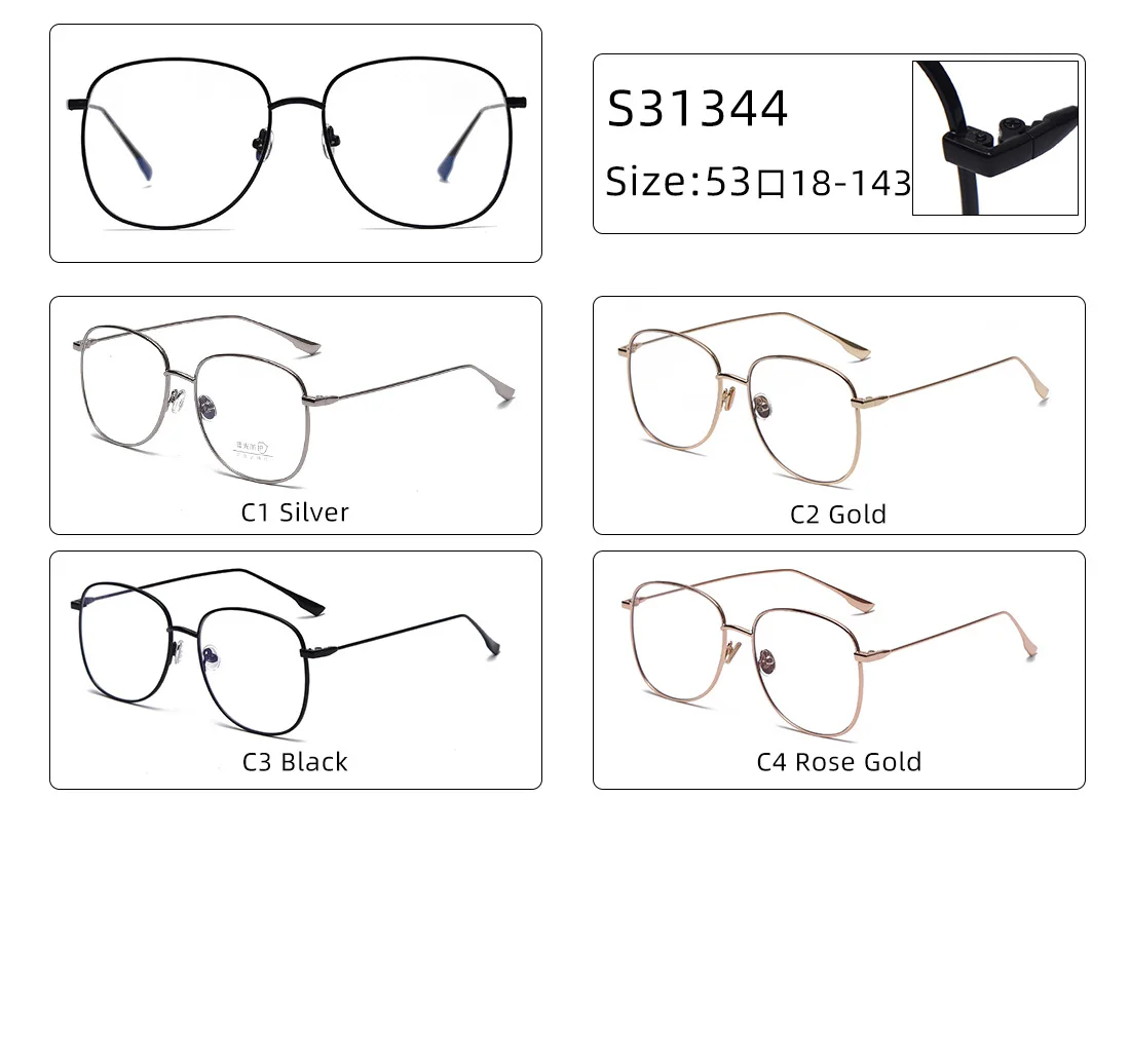 

2021 Anti Blue Light Glasses Blocking Headache For Men Women Half Frame Square Eyewear Flat Lens Hanging Wire Eyeglasses