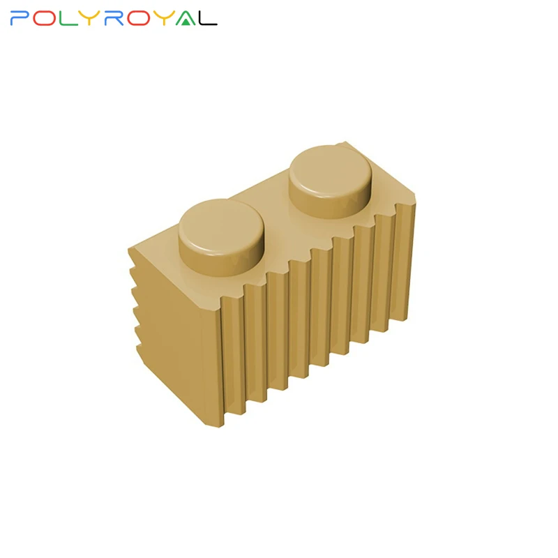 Строительные блоки POLYROYAL технические детали 1x2 рифленый кирпич MOC совместимы с