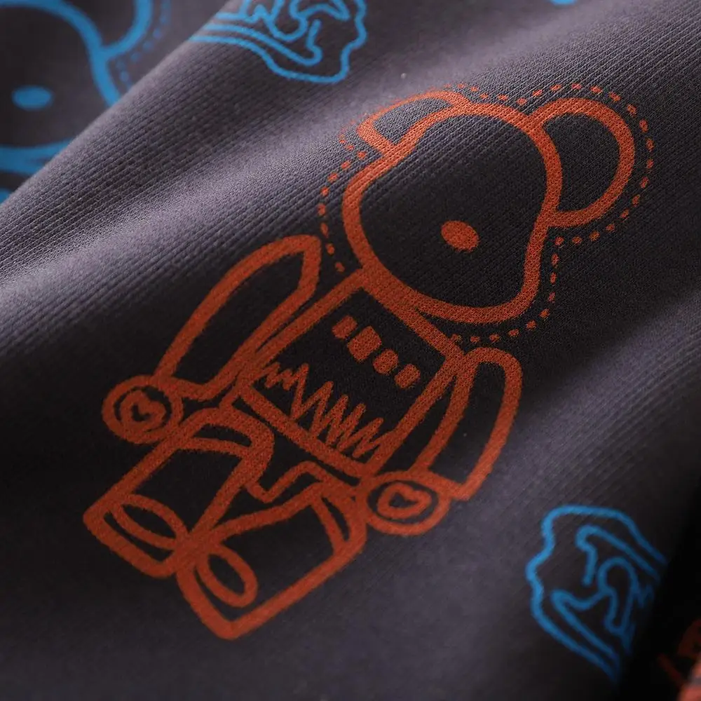 Свитер на флисовой подкладке для мальчиков осень-зима 2022 детская утепленная