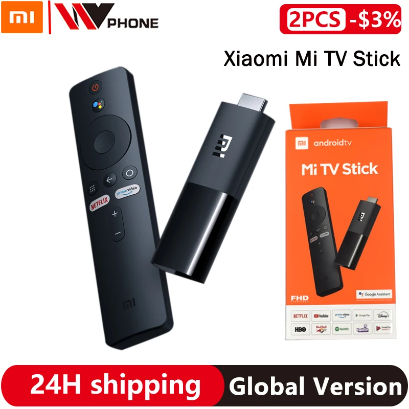 Xiaomi Mi TV Stick глобальная версия Android FHD ТВ приставка четырехъядерный процессор