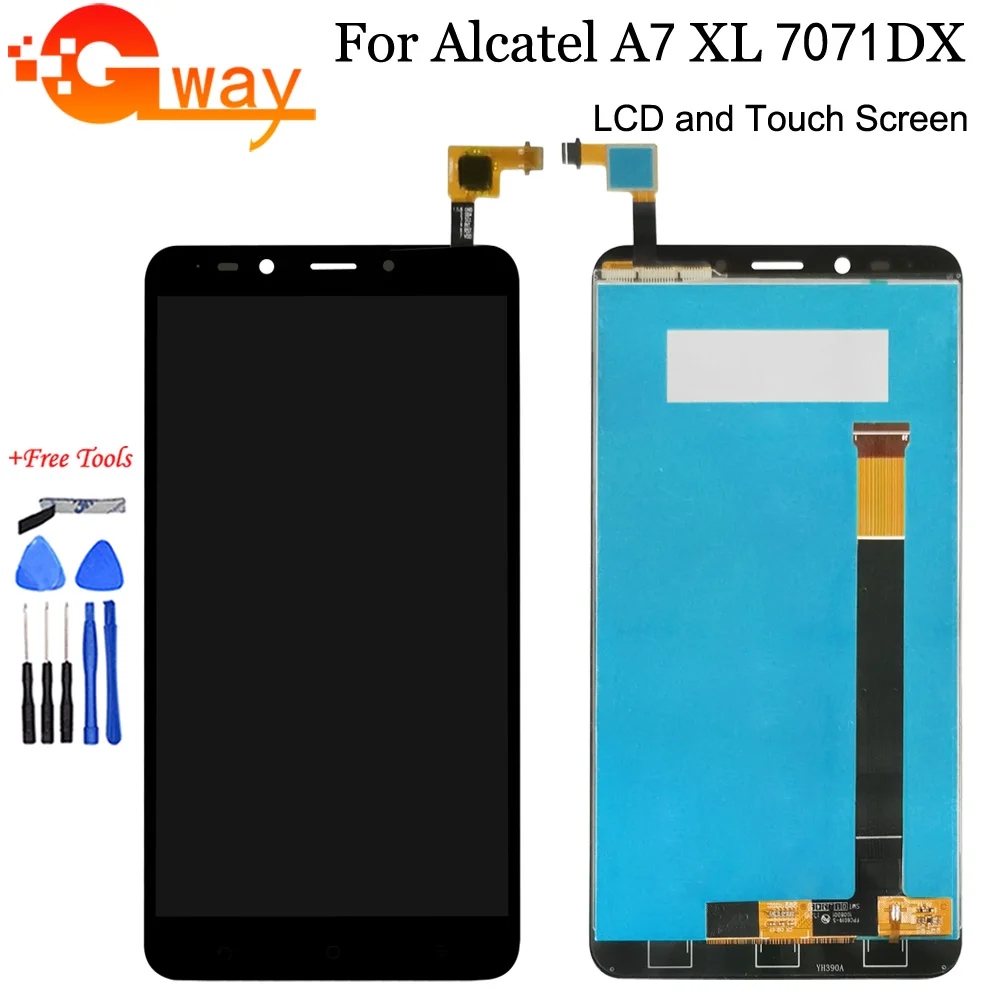 6 &quotЖК дисплей для Alcatel A7 XL A7XL/7071DX/OT7071 ЖК и сенсорный экран дигитайзер сборка