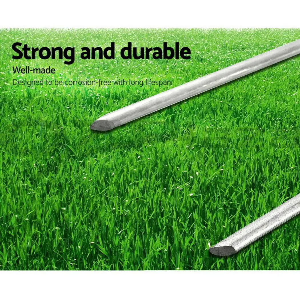 

Tent Anchor Pins Pegs Mat Reusable Secure 50pcs Staples Galvanized Steel