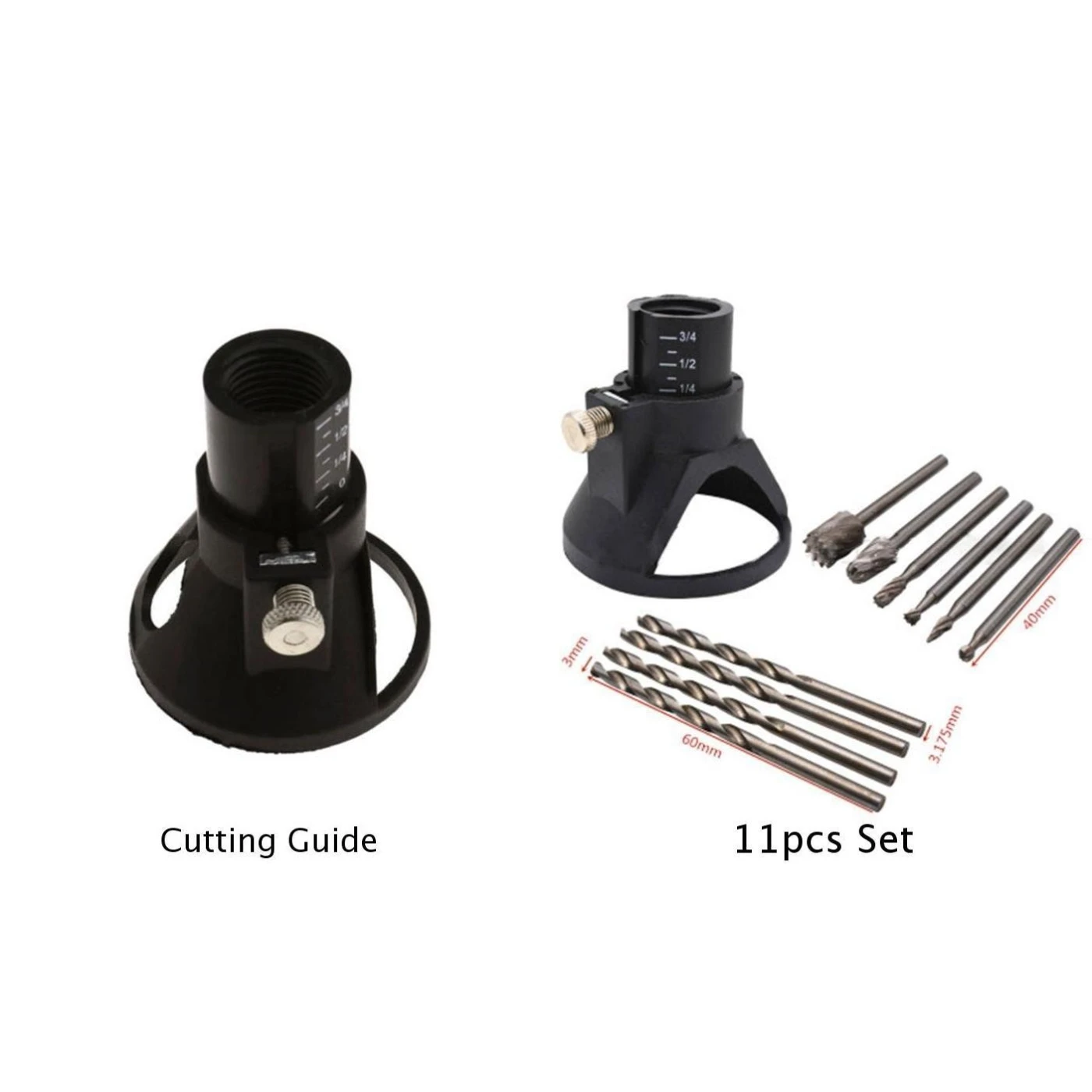 11 шт. вращающийся многофункциональный инструмент режущая направляющая HSS Фреза