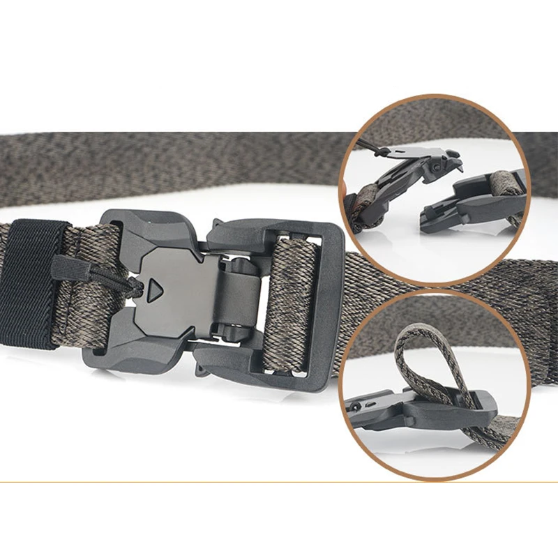 Магнитный тактический ремень с быстроразъемной магнитной пряжкой мягкий