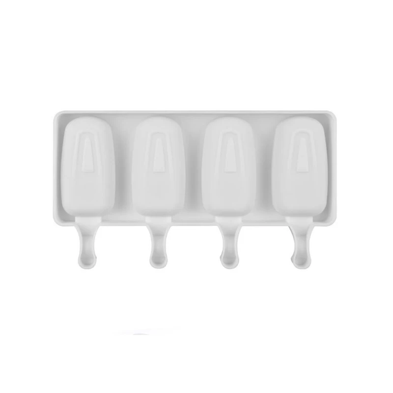 

4/8 Cells Silicone Popsicle Mold with 12pcs Sticks Ice Lolly Maker Ice Pop Moulds Party Bar Decorating Tool