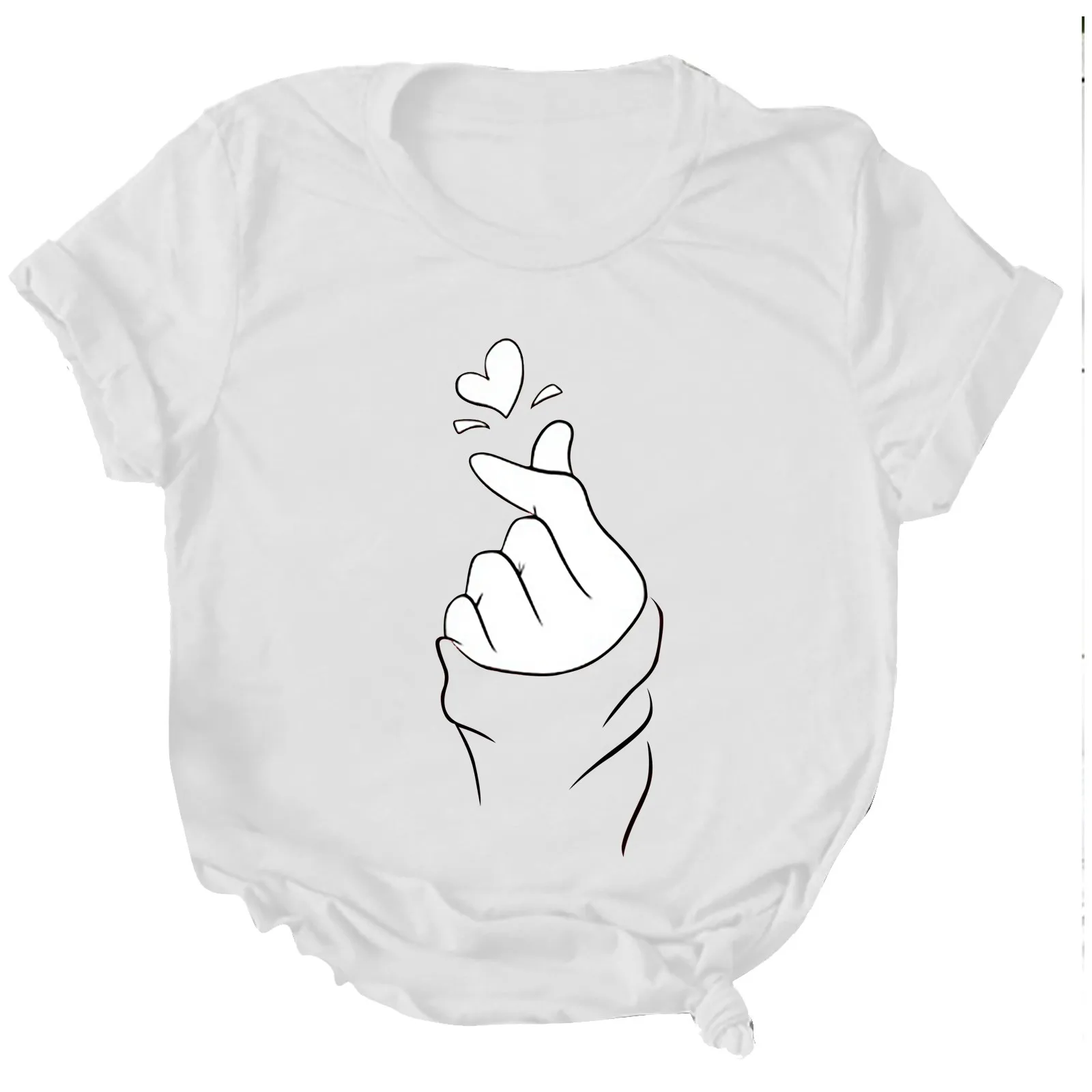 

SAGACE Summer sexy casual women's printed fashion sexy short-sleeved T-shirt 2021 new ladies round neck short short top