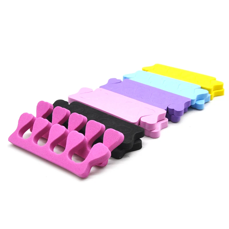 Разделители для ногтей 50 шт./лот губка пальцев мягкий цветной гель-разделитель