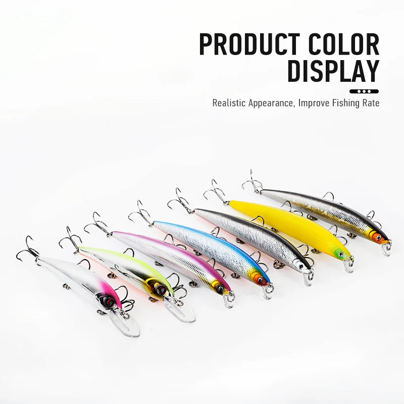 

ARDEA Minnow Big Lure Set Mixed 14pcs 110mm/125mm/145mm Fishing Bait Jerkbait High Quality Fishing Tackle