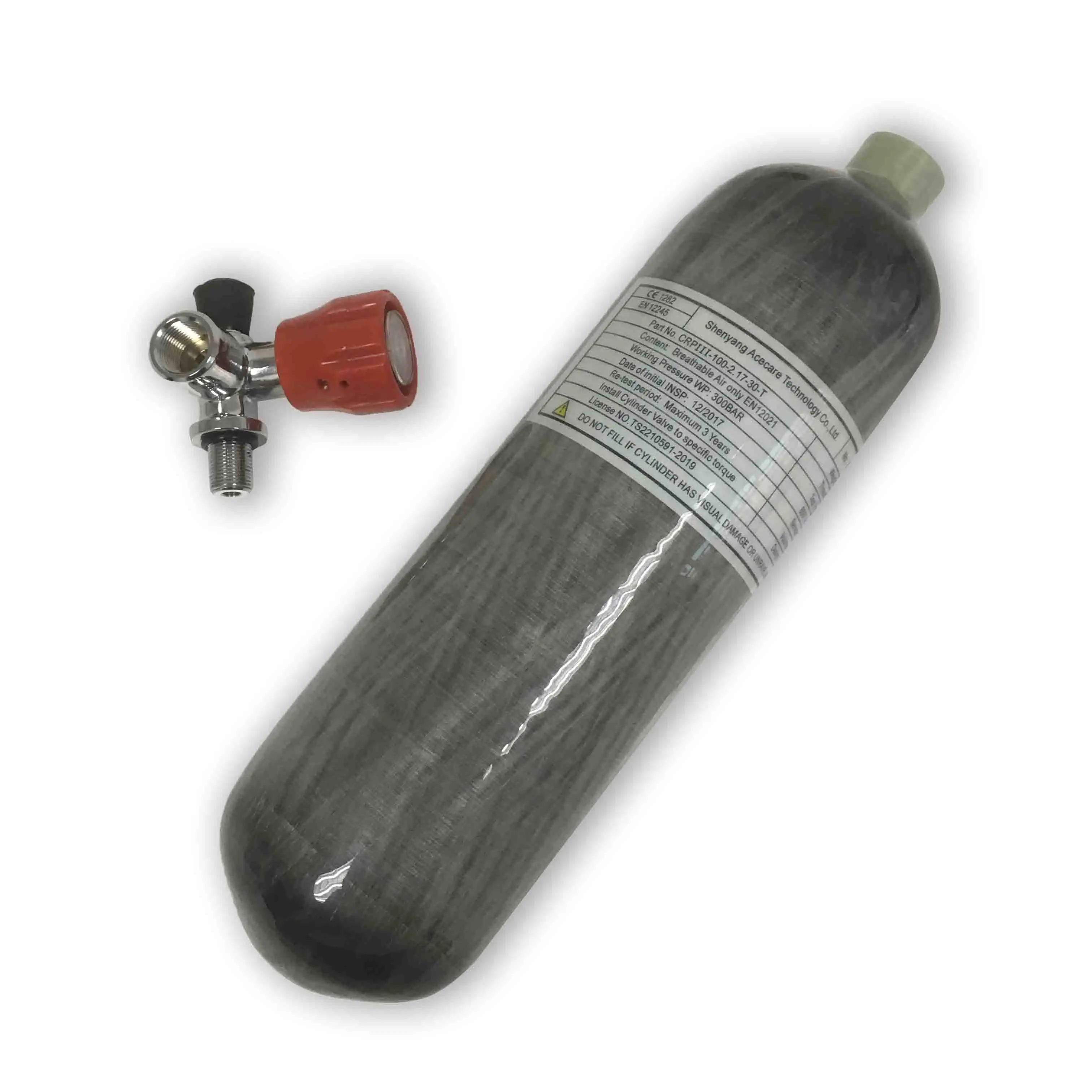 Acecare 4500Psi HPA Пейнтбол воздушный пистолет Танк 2.17L PCP цилиндр 300 бар с PCP клапан цель для ВВС Кондор пневматическая винтовка страйкбол