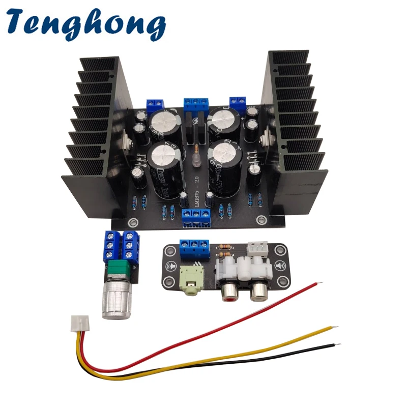 

Tenghong LM1875 Power Amplifier Board 30W*2 Dual Channel Stereo Pure Sound Amplifier Board For Home Theater Audio Modification