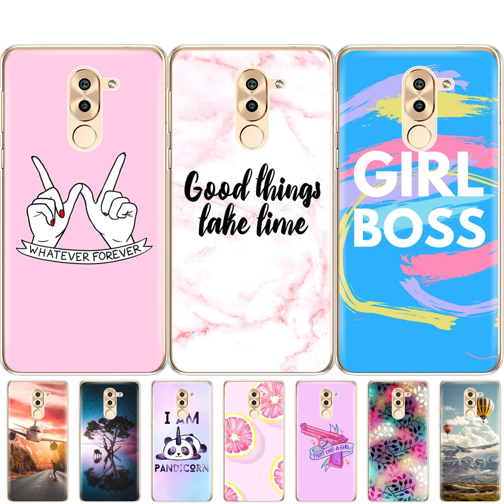 Чехол для телефона huawei honor 6X забавный Мягкий силиконовый чехол накладка из ТПУ 360