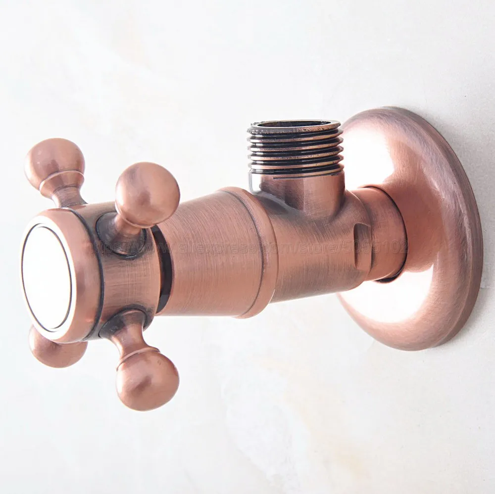 1 шт. античная красная медная ванная комната настенный угловой запорный клапан 1/2