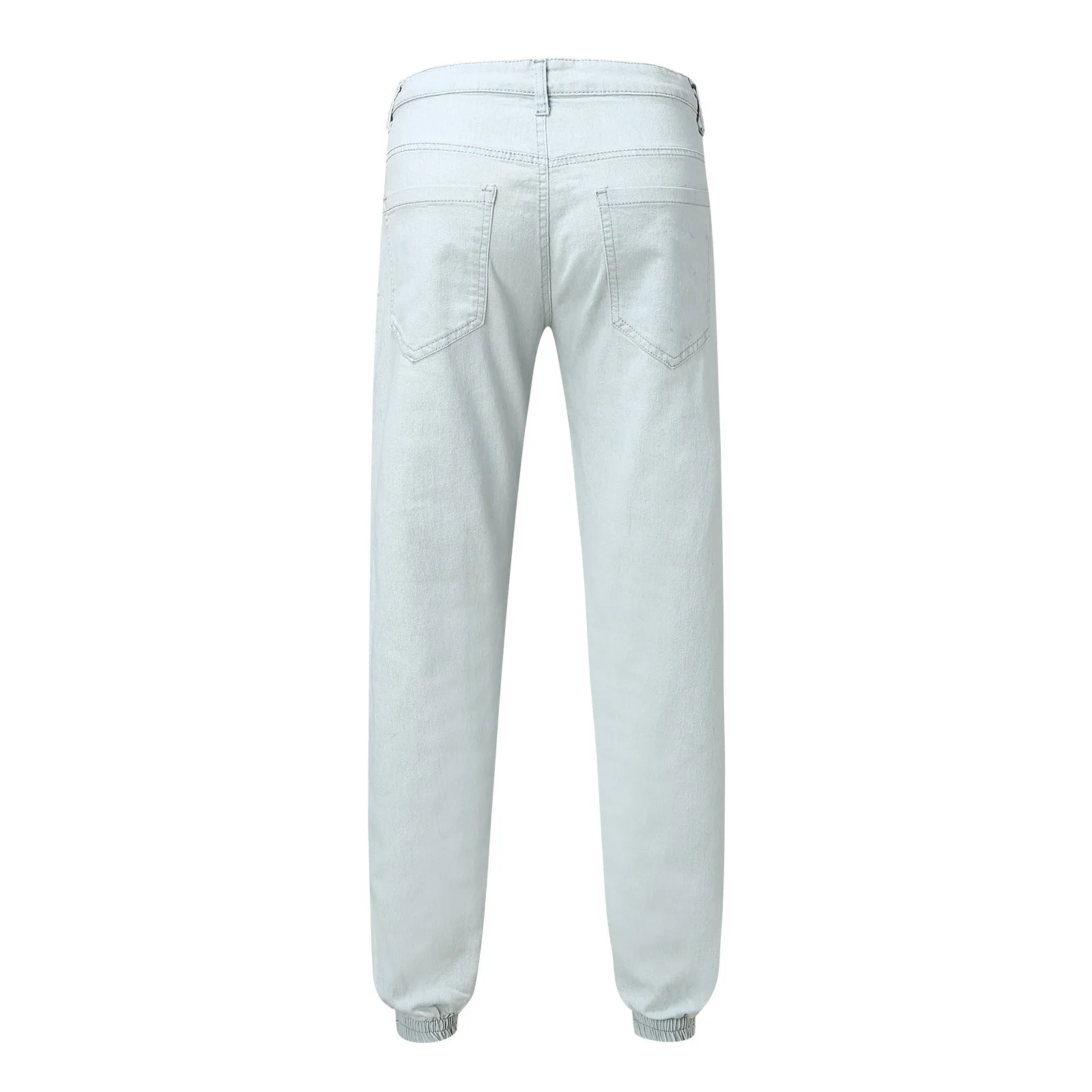 

Mens Summer Casual Bodybuilding Pocket Denim Sports Full Length Pants 2021 New Wide Straight Thin Jeans Moletom Masculino