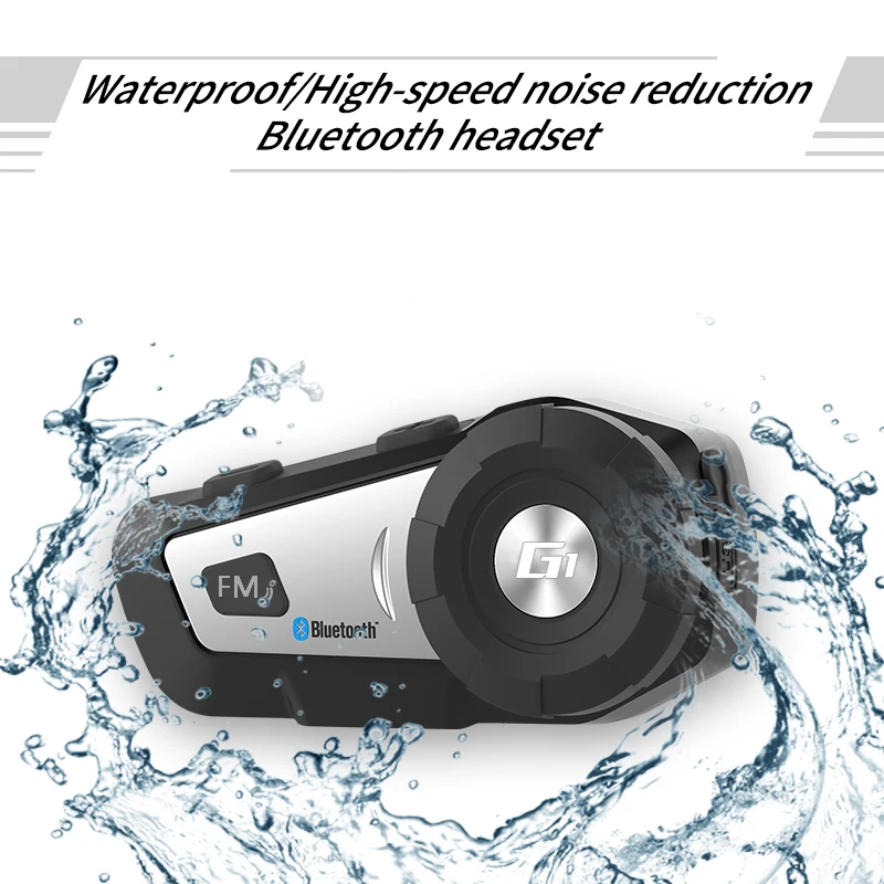 

AiRide G1 Helmet Bluetooth Headset Wireless Intercom Waterproof Full Half Helmet Off-Road Helmet CVC Noise Reduction FM