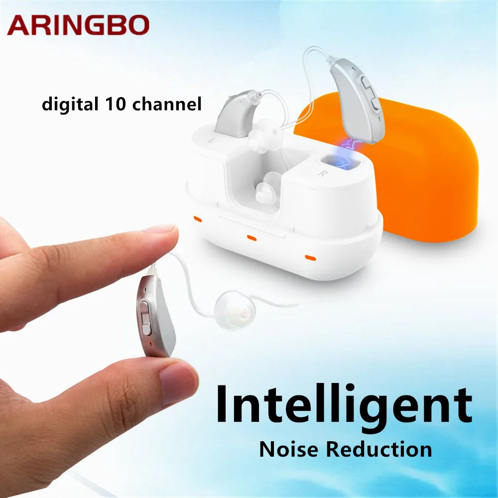 2021 лучший 1 пара перезаряжаемый слуховой усилитель цифровой аппарат с