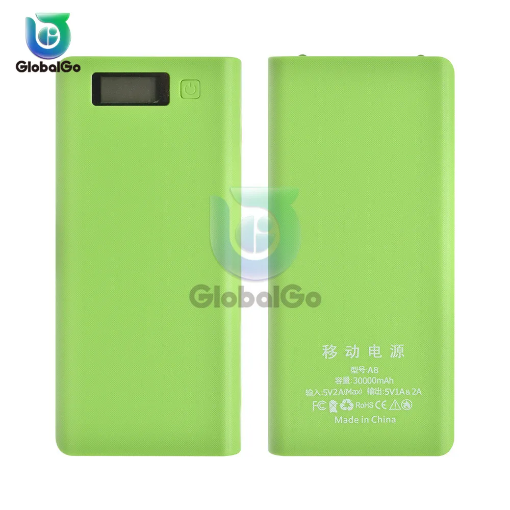 5 в двойной USB 8*18650 Блок питания аккумулятор мобильный телефон зарядное