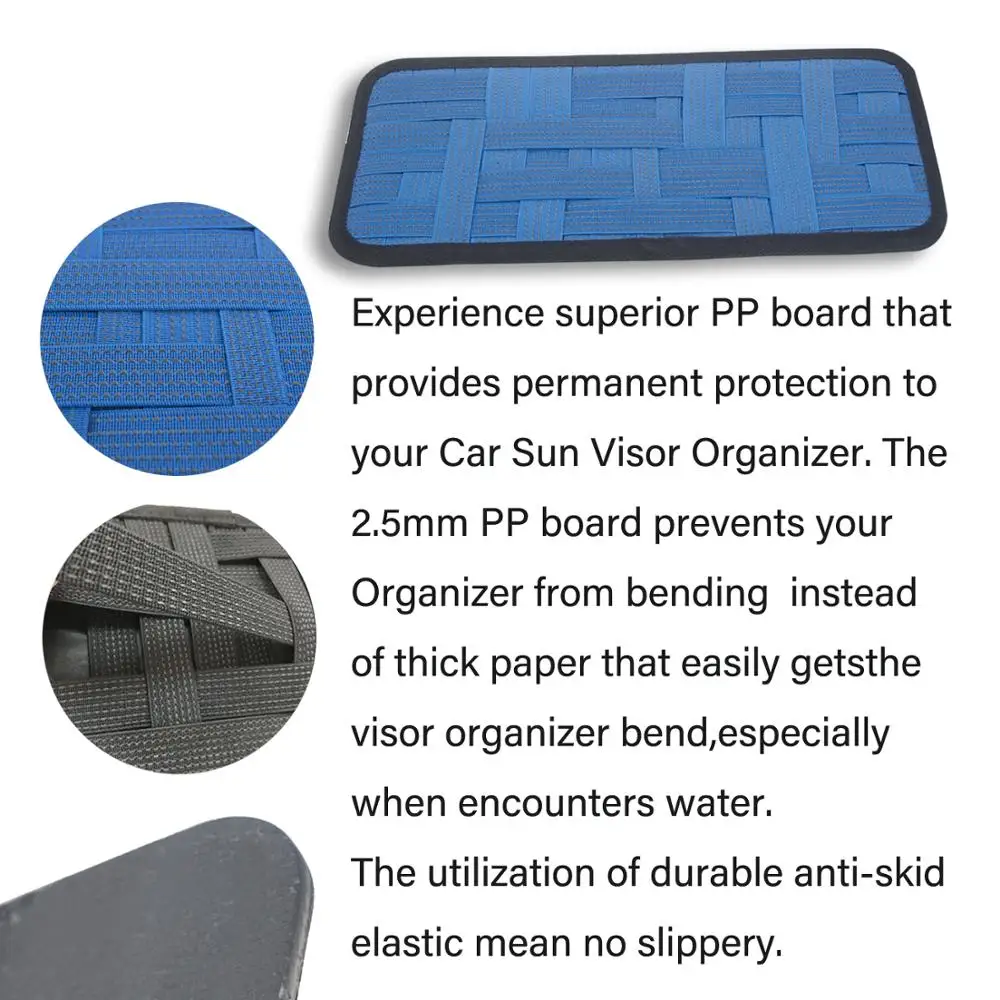 

Car Sun Visor Organizer Auto Accessories Organizers and Car Insurance Storage for Car Road Trip Essential Gift