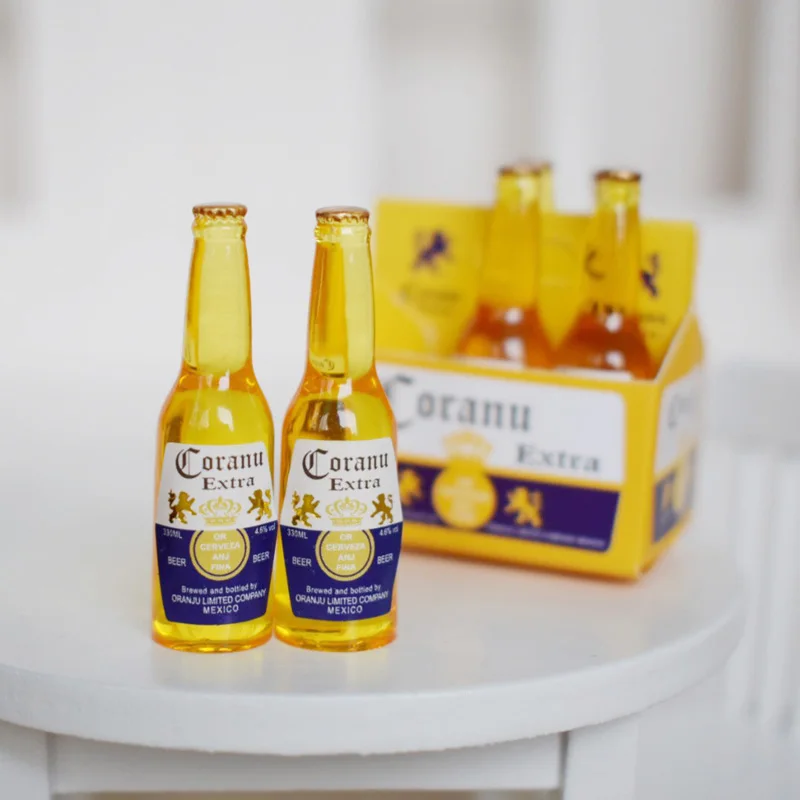 Миниатюрный домик для кукол 6 бутылок пива 1/6 масштаба|play kitchen|kitchen toy accessorieskitchen toys |