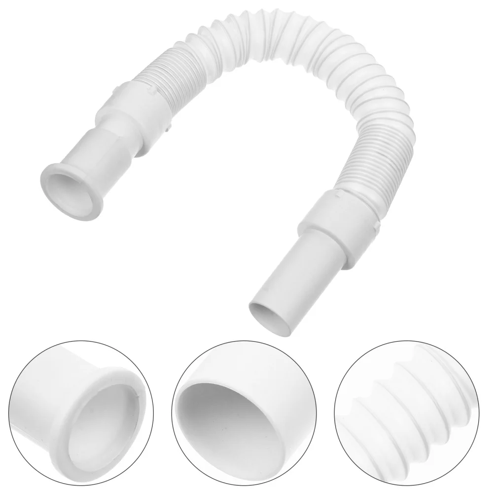 

3pcs Expandable Lavatory Sink Drain Pipe Extension Hose Drain Tubes