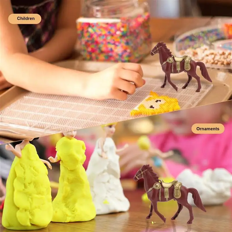 

10pcs Savage People Model Simulation Savage Tribe Adornment Savage Riding Toy