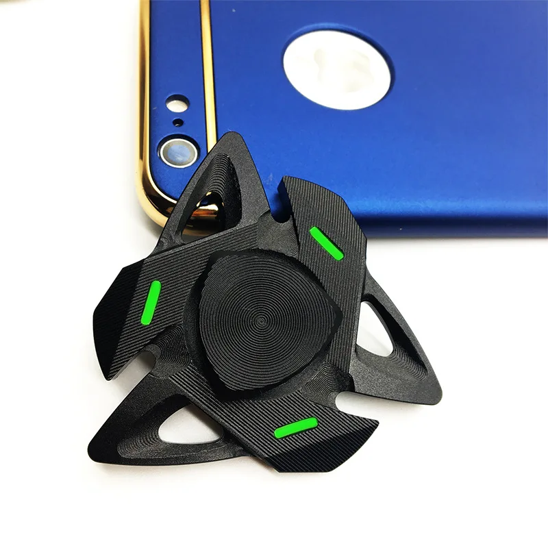 

CKFZ fingertips gyro jaws adult light-emitting gyro finger luminous fidget toy fidget spinners fidget spinner metal fidget ring