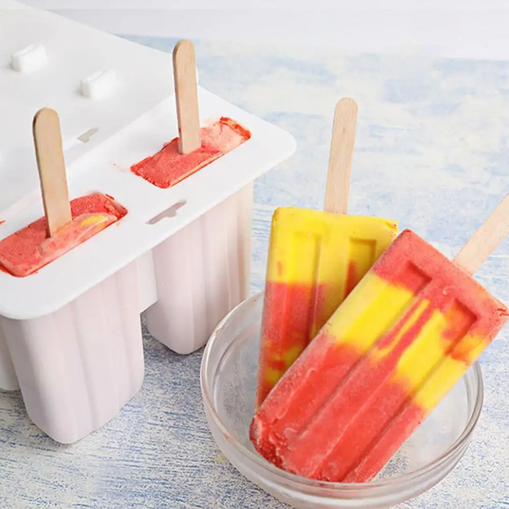 Силиконовая форма для мороженого с 10 отверстиями льда фруктового палочками | Дом