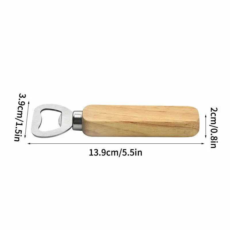 10pcs Wooden Handle Bottle Opener Portable Home Party Bar Wine Handheld Tool | Дом и сад