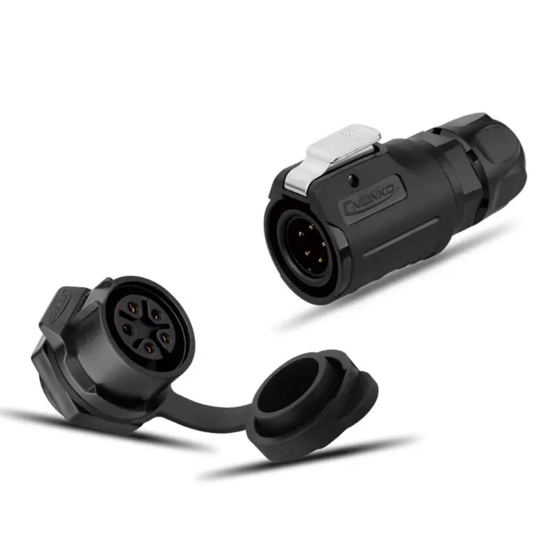LP16 пластик 2 3 4 5 6 7 8 9 Pin мощность промышленный круговой разъем открытый IP67