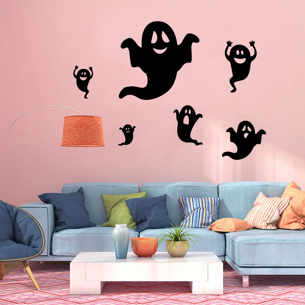 Holloween ghost домашний Декор виниловые настенные наклейки для детской комнаты декор