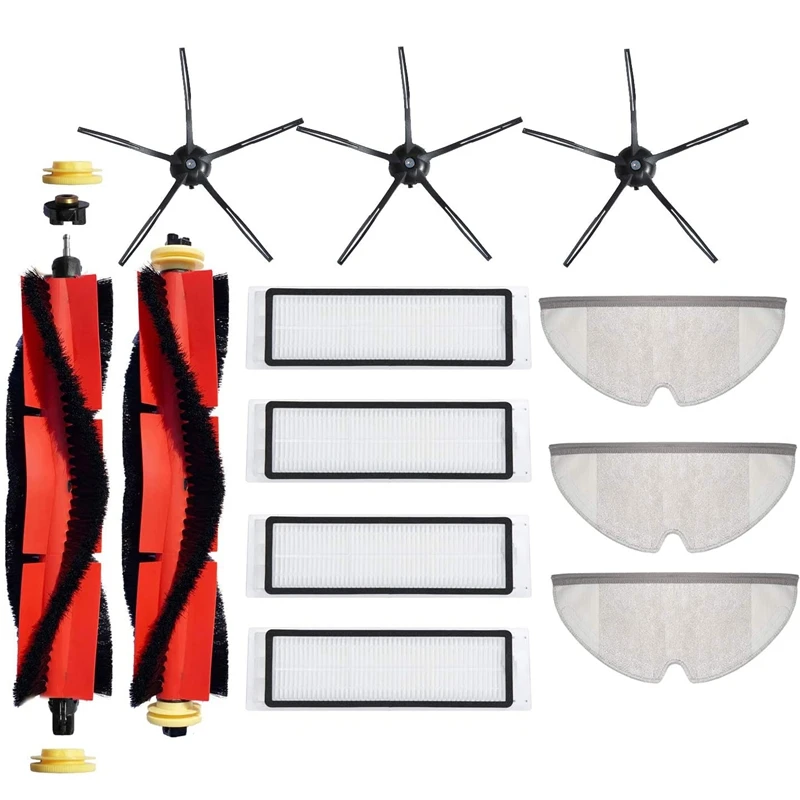 

12-Pack Replacement Parts Kit For Xiaomi Mijia Roborock S5 S5 MAX S6 S60 S65 S50 S55 E25 E35 Filter Mop Sweeping Brush