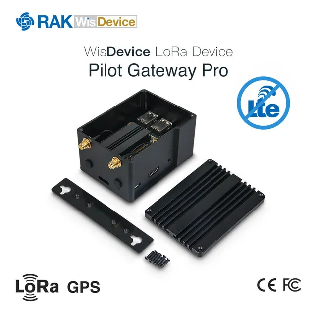 RAK7243 пилот шлюз Raspberry Pi3 конвертер плата LoRaWan шлюз модуль SX1301 gps Lora антенна с полным корпусом Q199 - Цвет: AS920